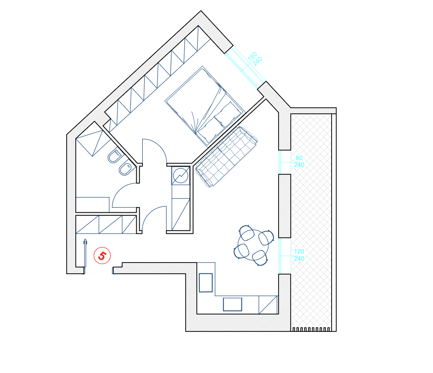 Planimetria 2D Vista A