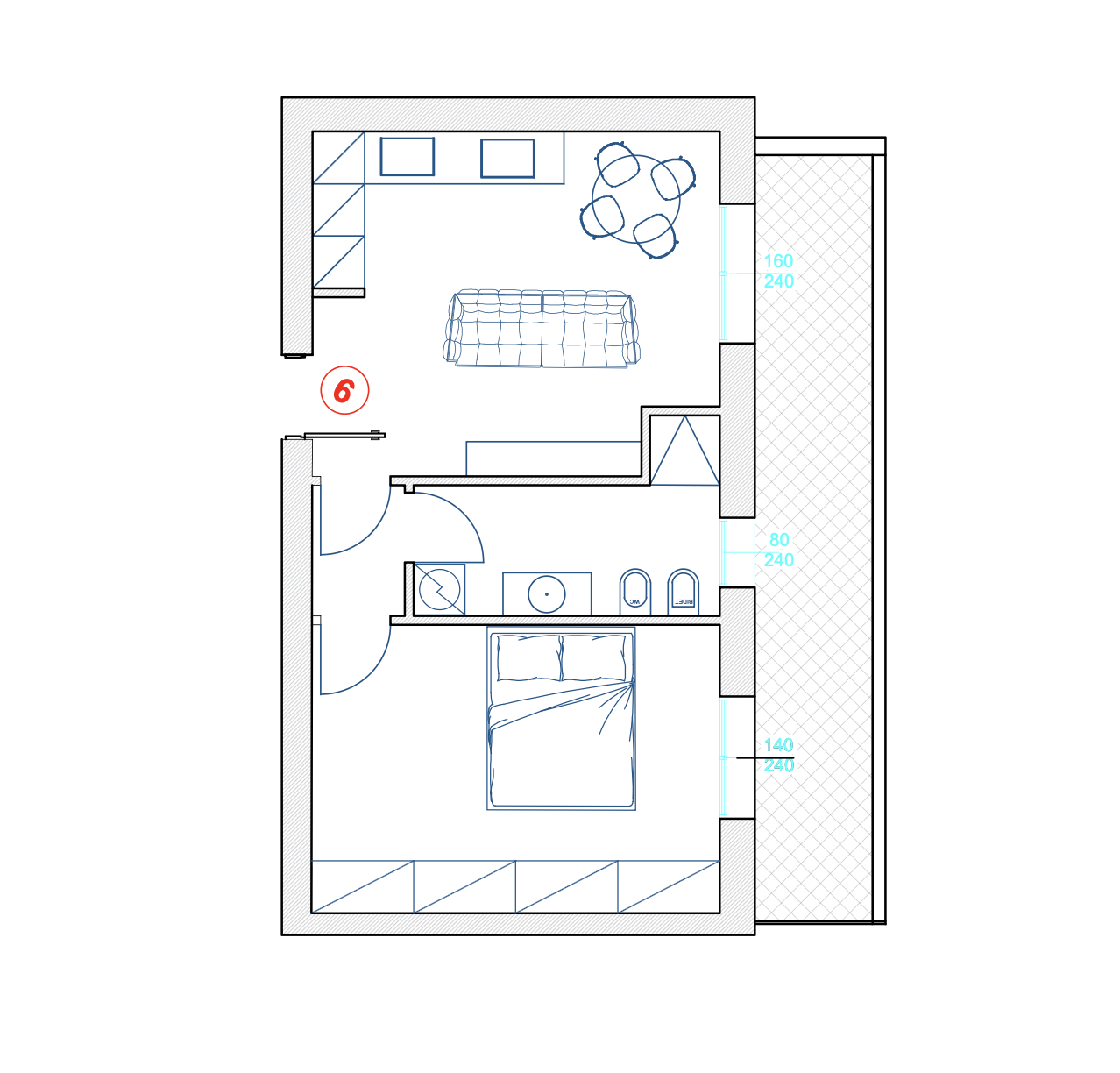 Planimetria 2D Vista A