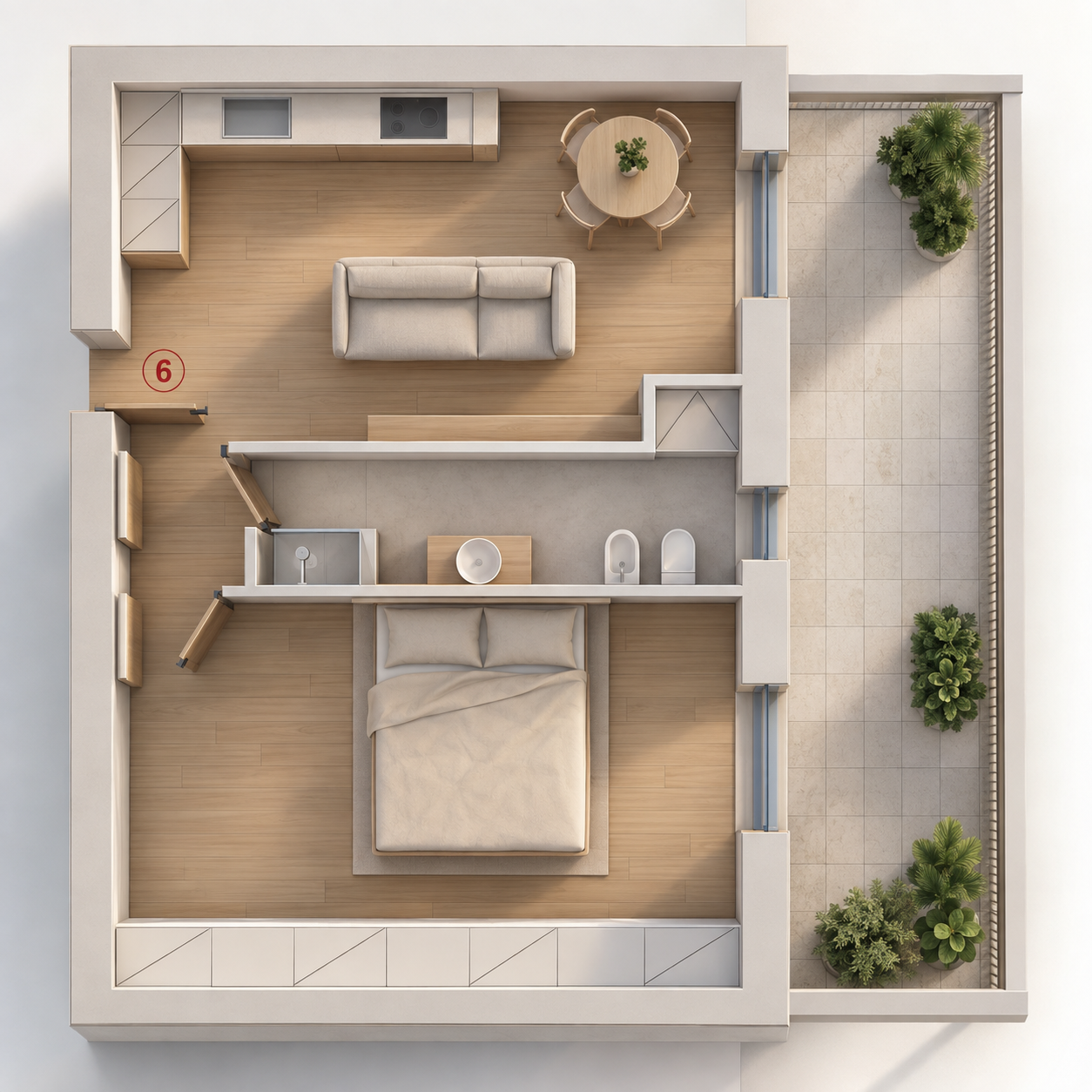 Planimetria 2D Vista B